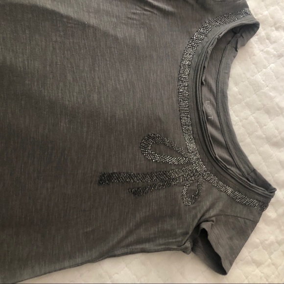 Loft new tee shirt with beaded - Picture 7 of 7